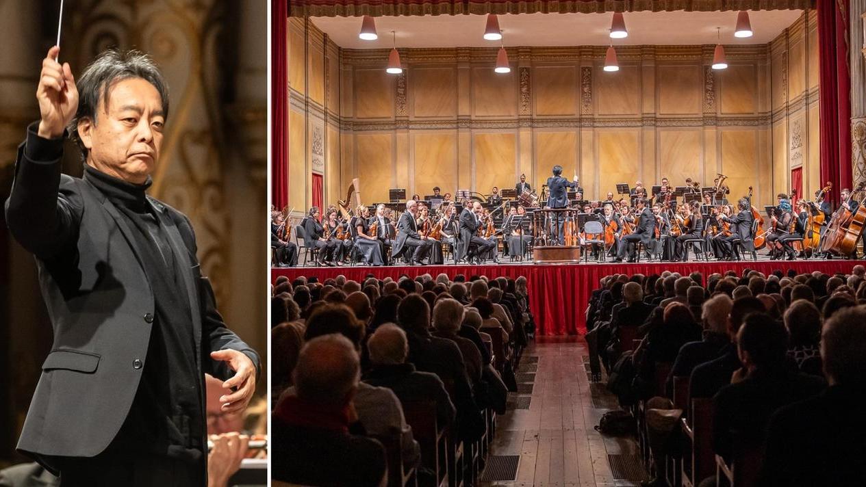 Il maestro Yoshida e il concerto (foto Rolando Paolo Guerzoni)