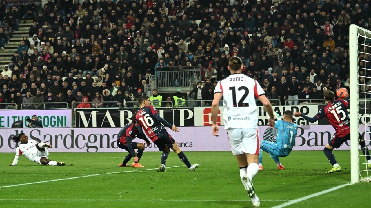 Il gol di Leao (foto Mario Rosas)