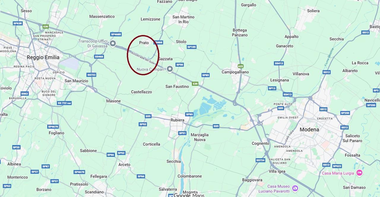 
	Dove sarebbe stato il nuovo casello A1

