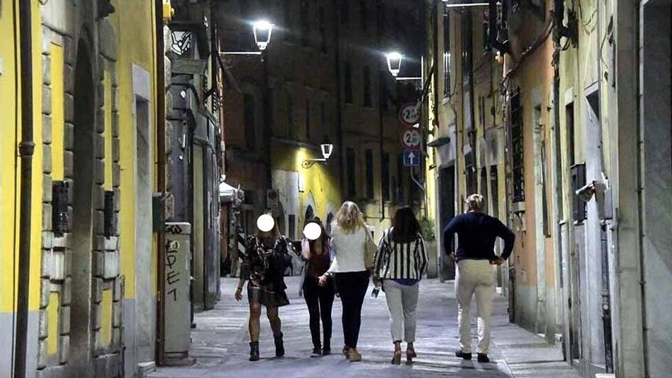 Uno scorcio di via Santa Maria in una foto d'archivio