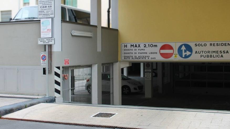 La zona del parcheggio