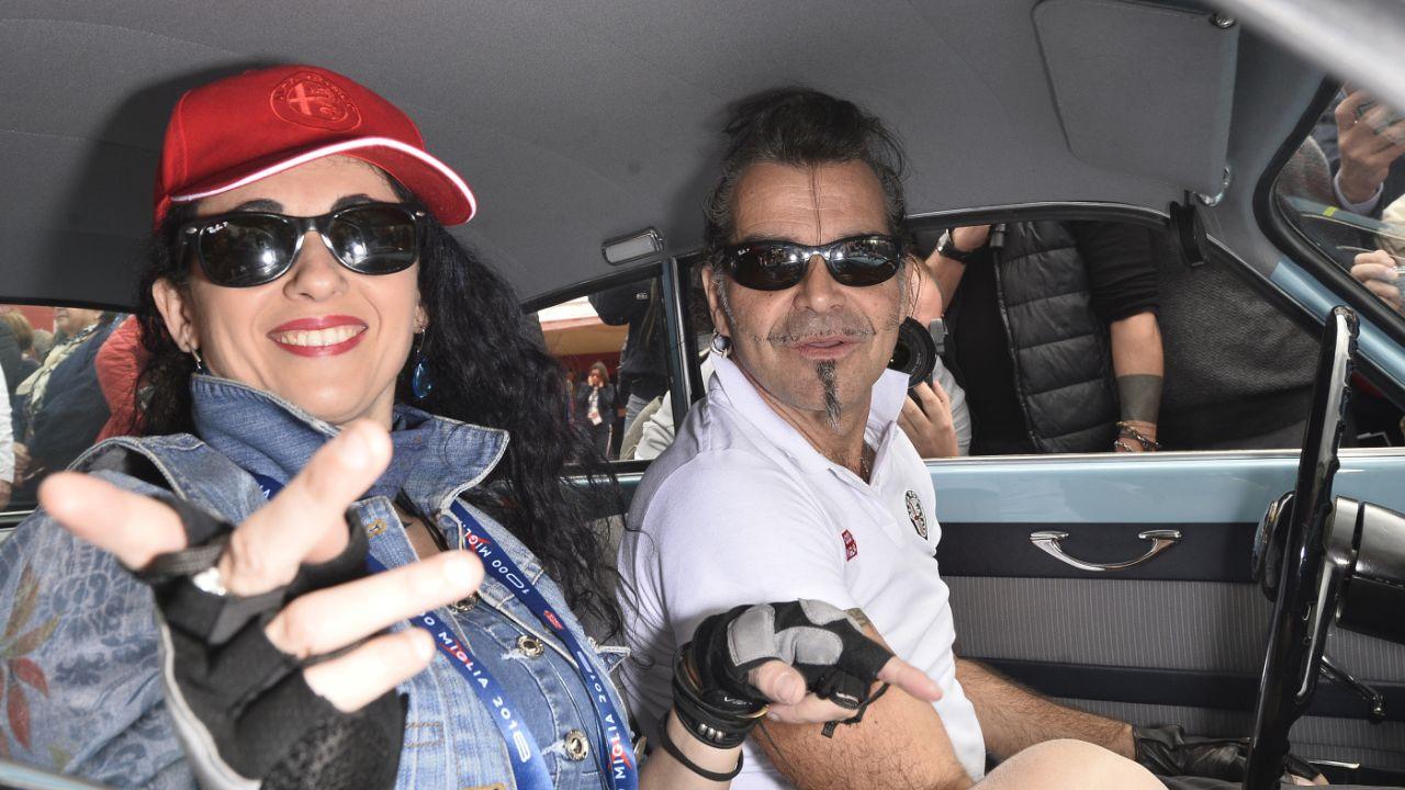 Piero Pelù e Gianna Fratta durante un evento di qualche anno fa