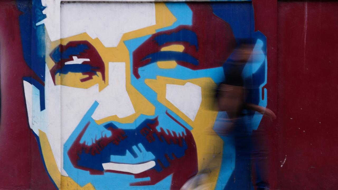 Un ritatto del presidente Maduro in Venezuela
