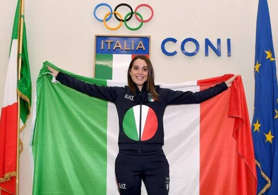 Jessica Rossi. Oro all’Olimpiade, portabandiera e adesso tedofora a Ferrara: «Che grande onore»