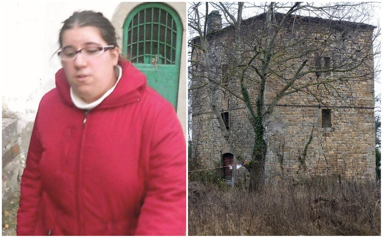 
	Daniela Ruggi, scomparsa dal settembre 2024. A destra il rudere dove sono stati ritrovati resti umani e vestiti vicino alla casa della 32enne (Foto Esposito)

