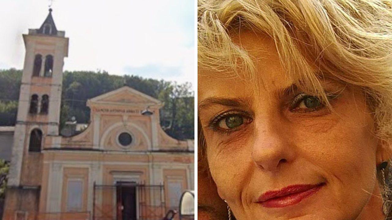Sara Orsini e uno scorcio del paese di Codena