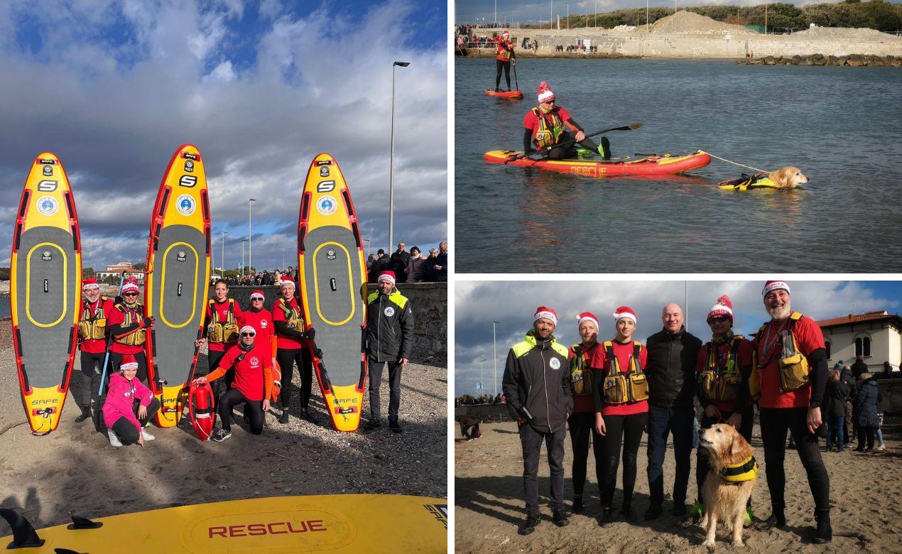 Ettore, Giotto e gli altri: a Livorno i cani bagnino ora arrivano col sup