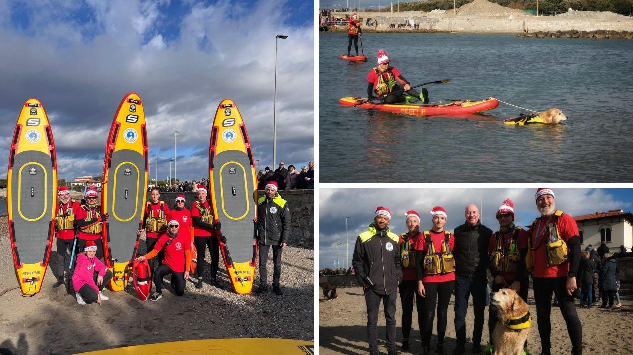 Ettore, Giotto e gli altri: a Livorno i cani bagnino ora arrivano col sup