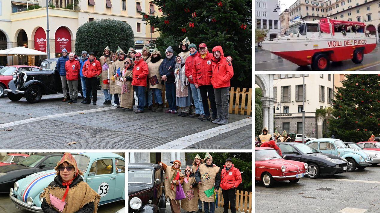 Livorno, la befana arriva a bordo delle auto d’epoca. C’è anche Herbie il maggiolino tutto matto