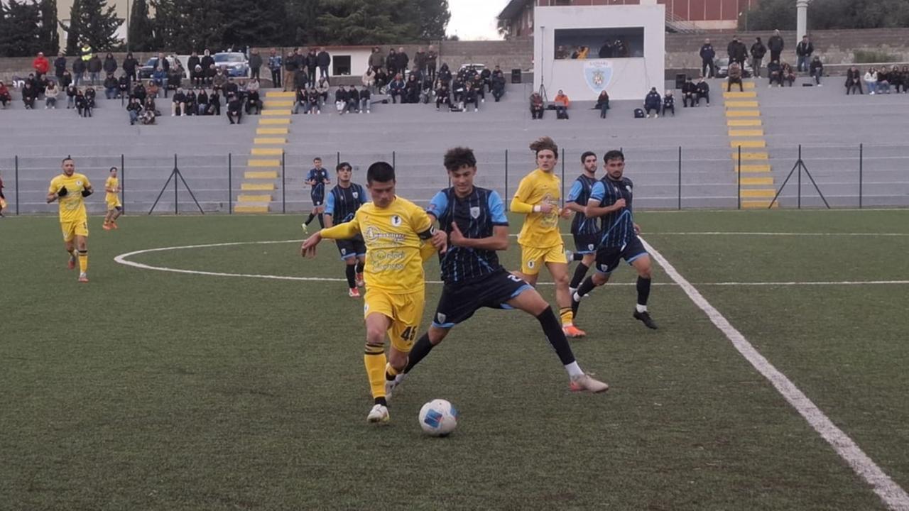 Una fase del match Latte Dolce-Cos (foto di Ivan Nuvoli)