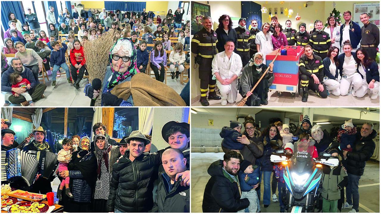 Invasione di befane in ogni angolo di Modena: dolci per i bimbi ricoverati al Policlinico