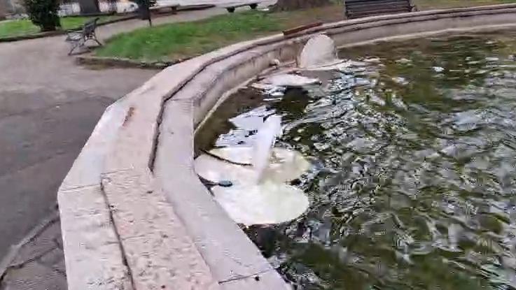 Pescia, vandali ai giardini Matteotti contro le installazioni natalizie