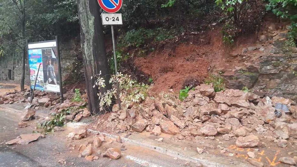 La porzione di muro crollata il 24 novembre
