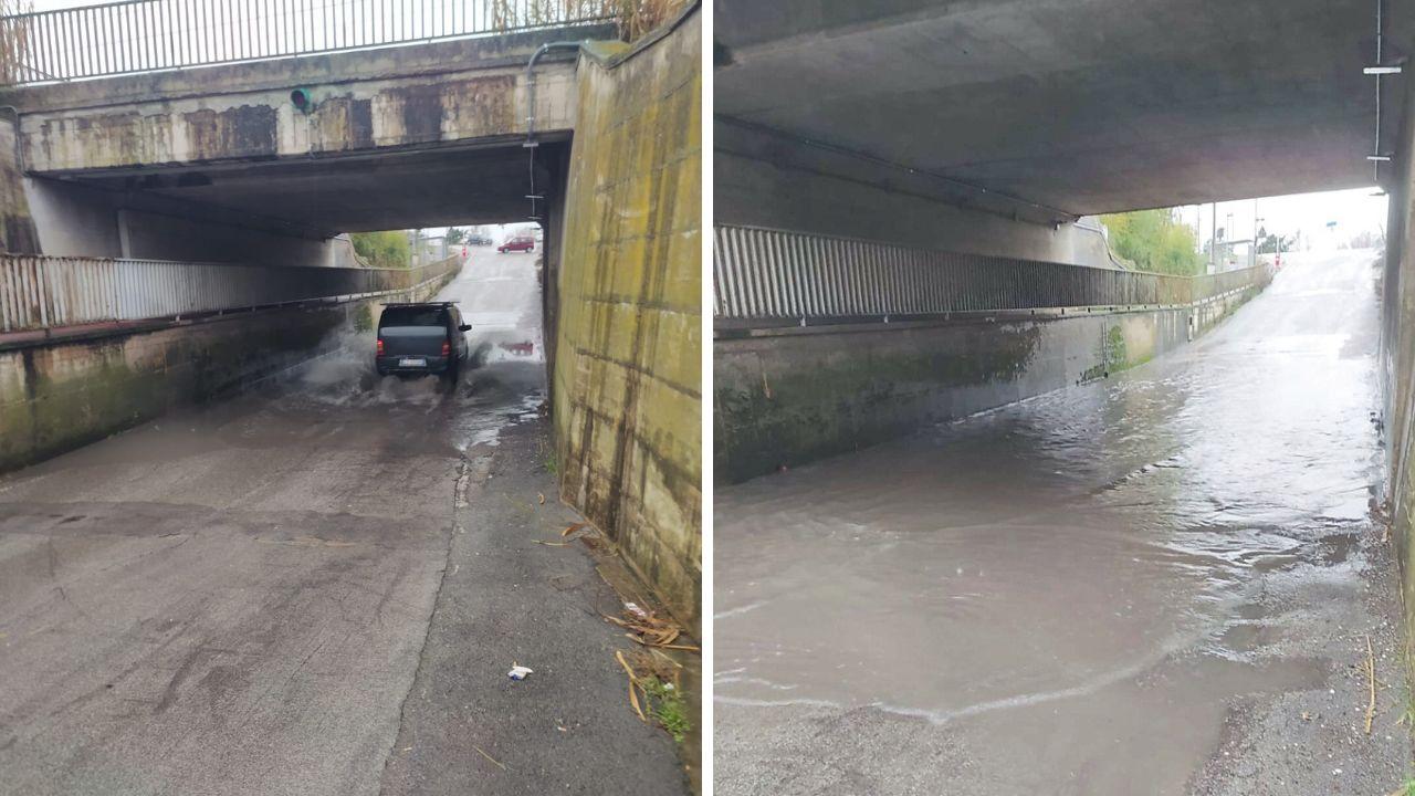 
	L'allagamento nel sottopasso ferroviario di San Romano a San Miniato

