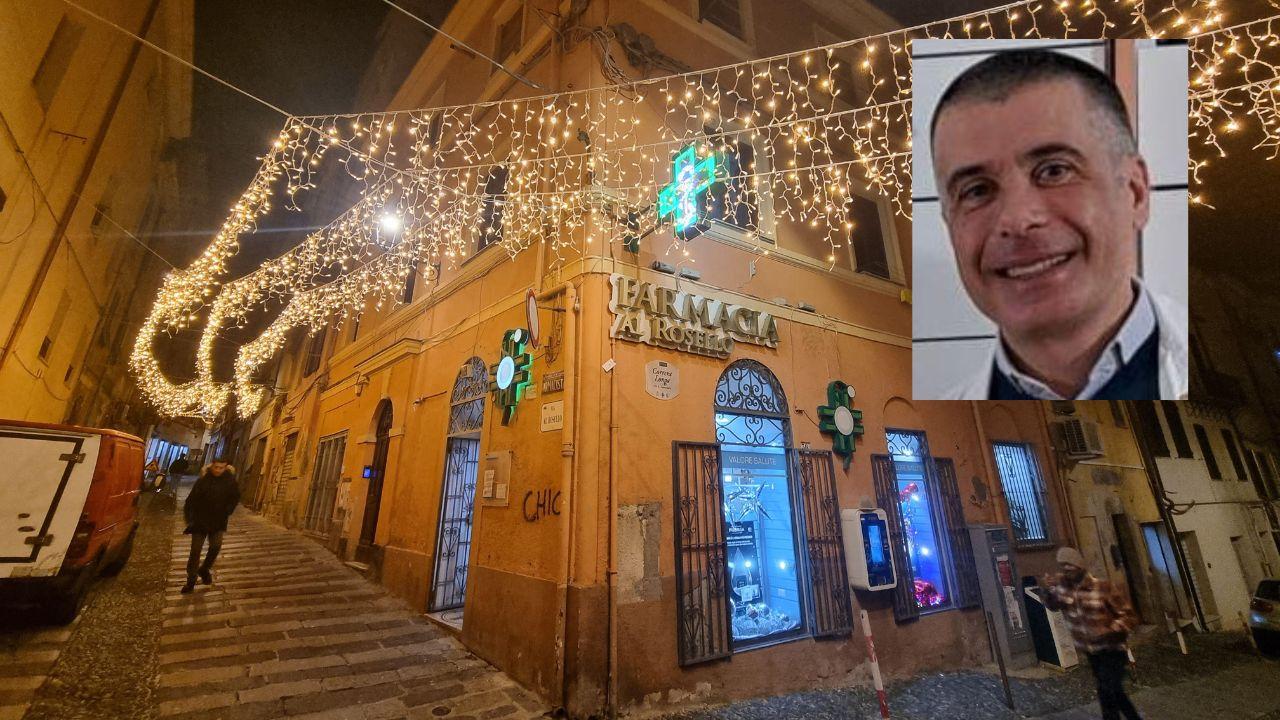 Sassari, le luminarie di via Rosello accese anche per lo shopping di gennaio