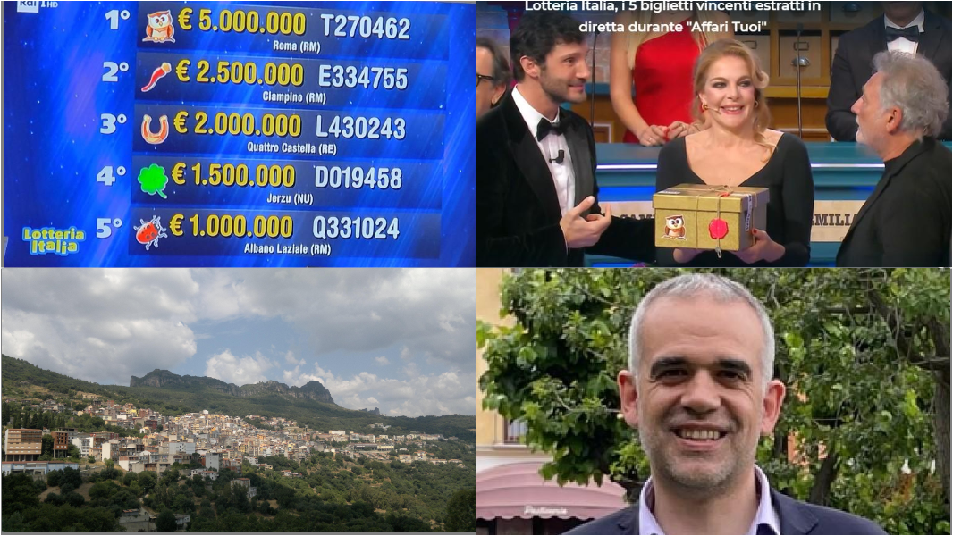 La Dea bendata bacia la patria del Cannonau, il sindaco di Jerzu: «La fortuna aiuta gli audaci» – caccia al vincitore di 1,5 milioni