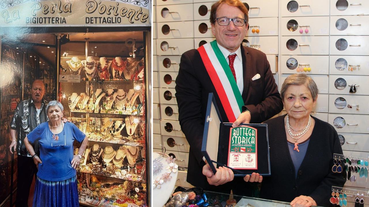 
	Dina con il marito e l'ex sindaco Muzzarelli

