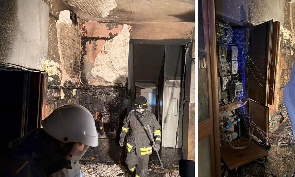 Fiamme in un palazzo in centro a Piombino: 7 intossicati e oltre 80 evacuati. Il racconto: «Fumo ovunque, siamo scappati sui terrazzi» – Video