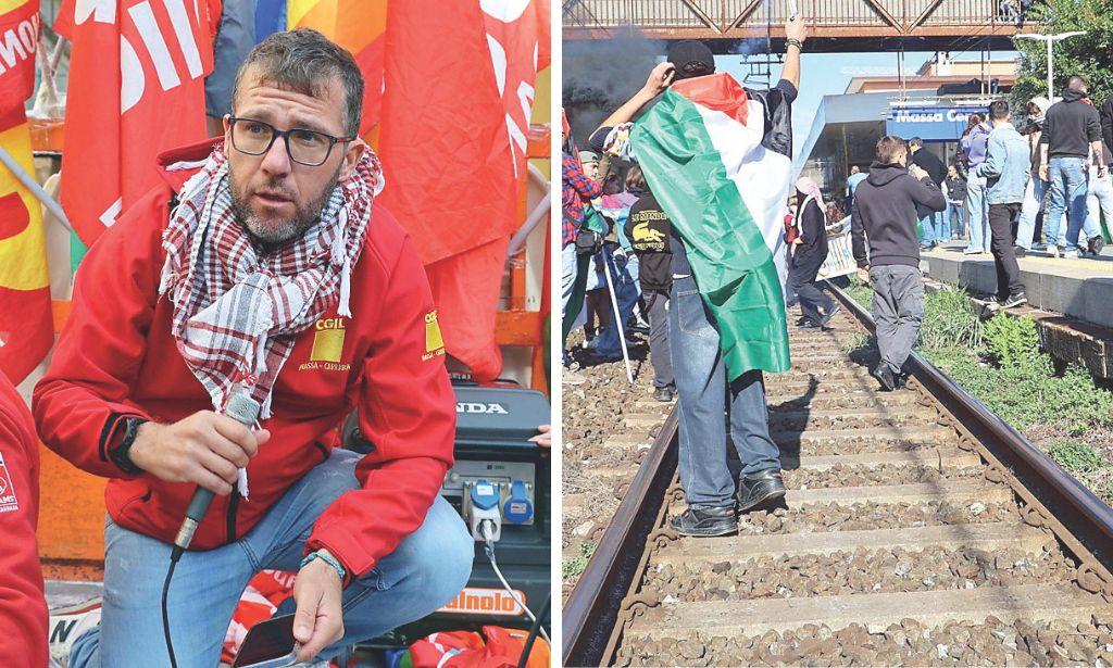 Del Vecchio e la manifestazione a Massa