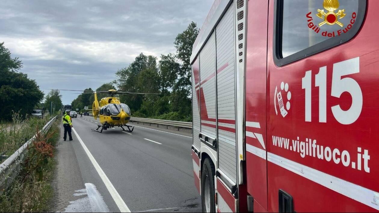 
	I soccorsi dopo un incidente mortale sulla Pedemontana

