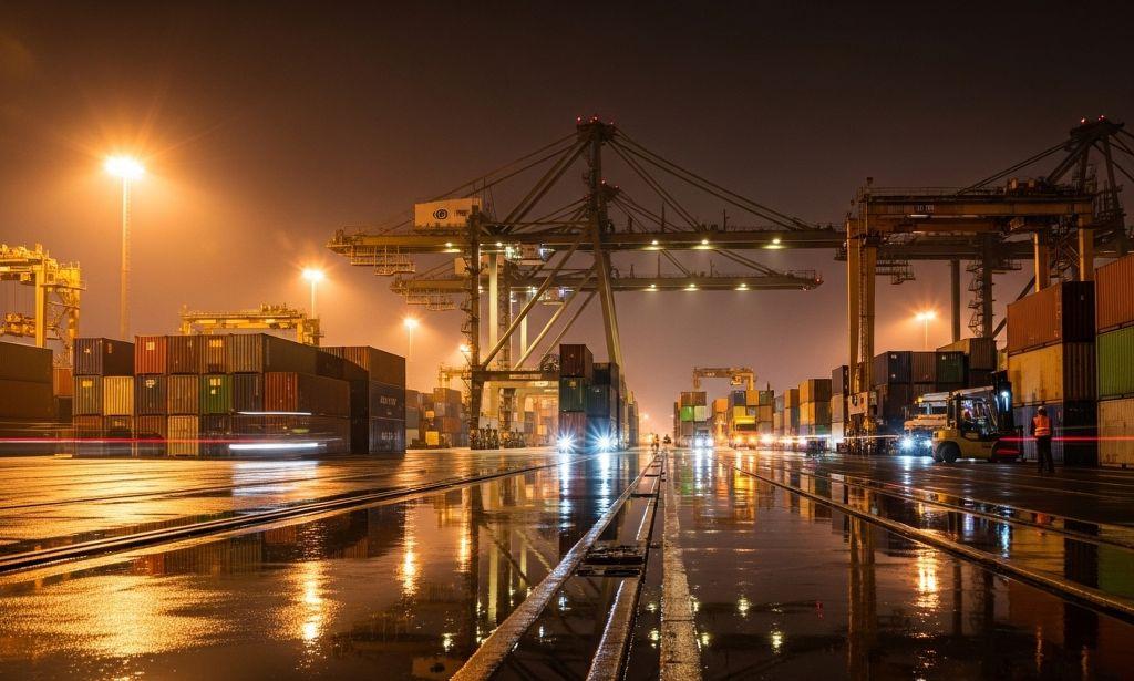 Un porto in una foto di repertorio