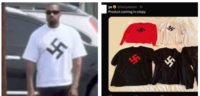 
	Kanye West e le maglie con la svastica

