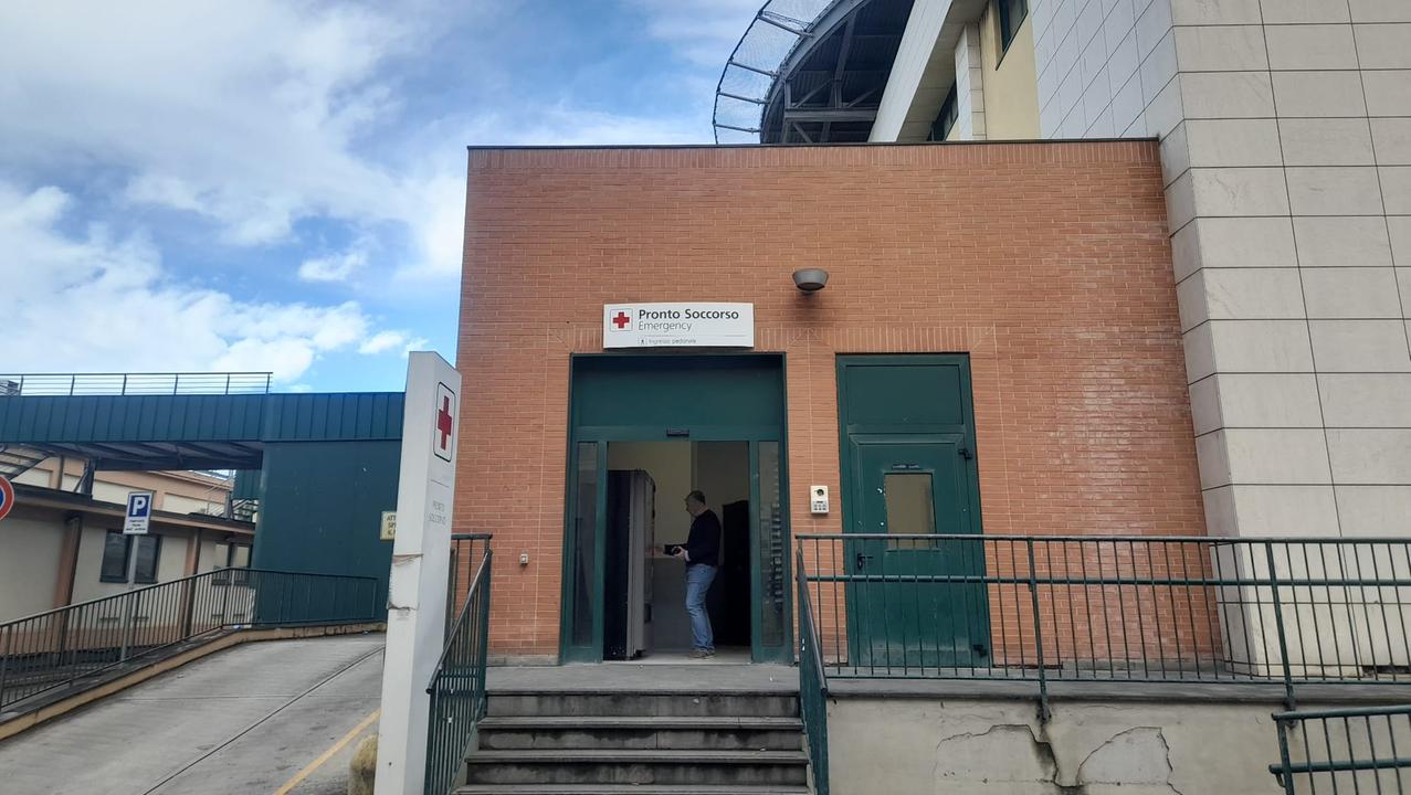 L'ingresso del pronto soccorso di Livorno