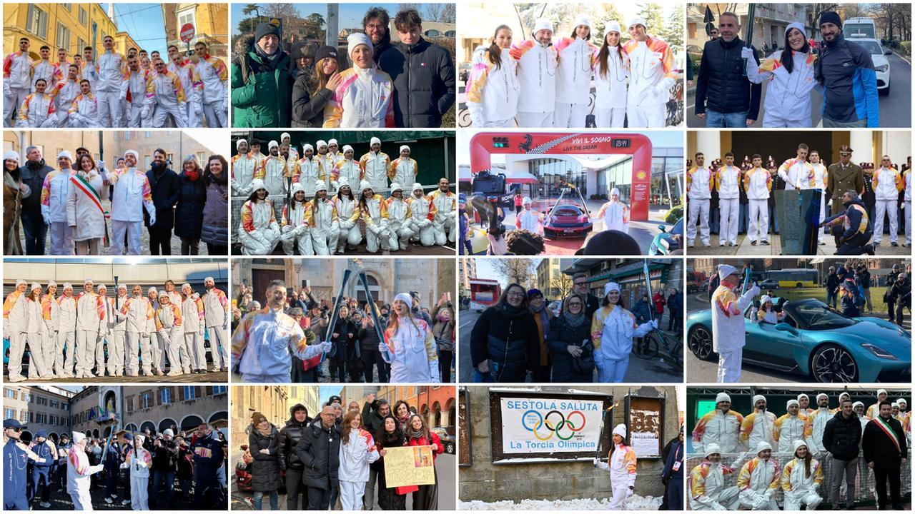 Fiamma olimpica a Modena: i volti, i nomi e le storie dei tedofori – LE FOTO