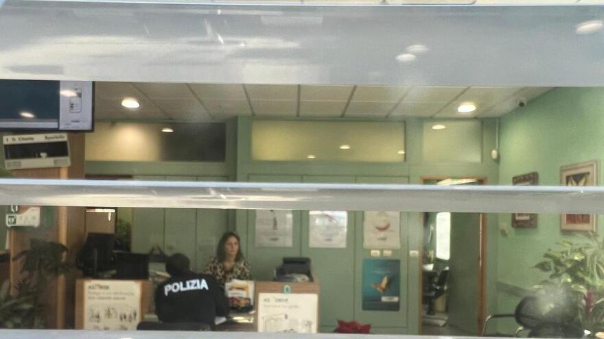 La polizia sul posto