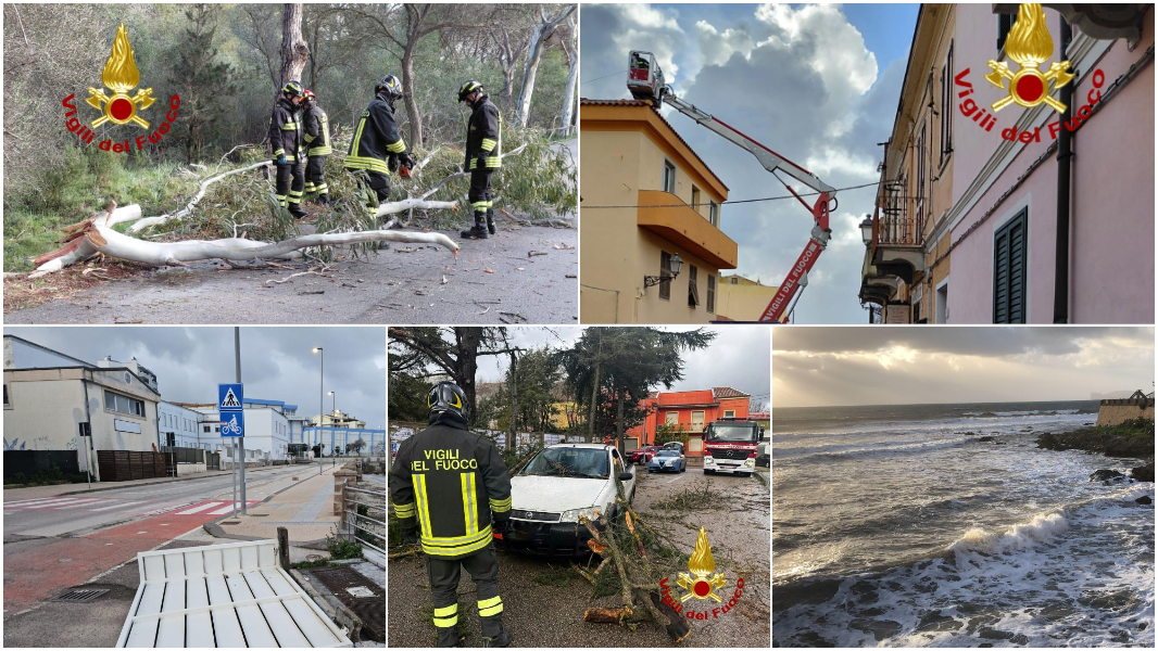 Raffiche di maestrale, mare in burrasca, grandine e neve: prorogata l’allerta meteo
