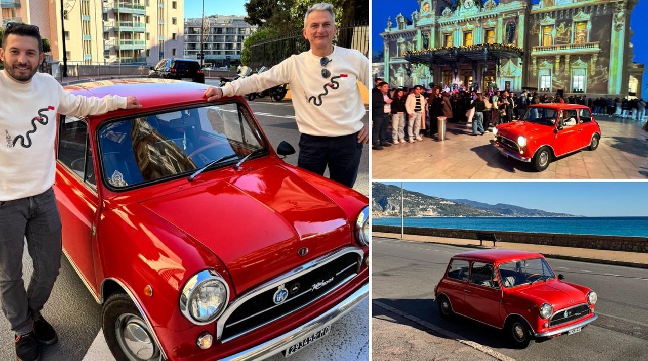 
	Massimo e Moreno con la Innocenti Mini 1001 a Montecarlo

