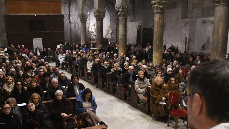Un momento della funzione in Duomo (foto Cuffaro)