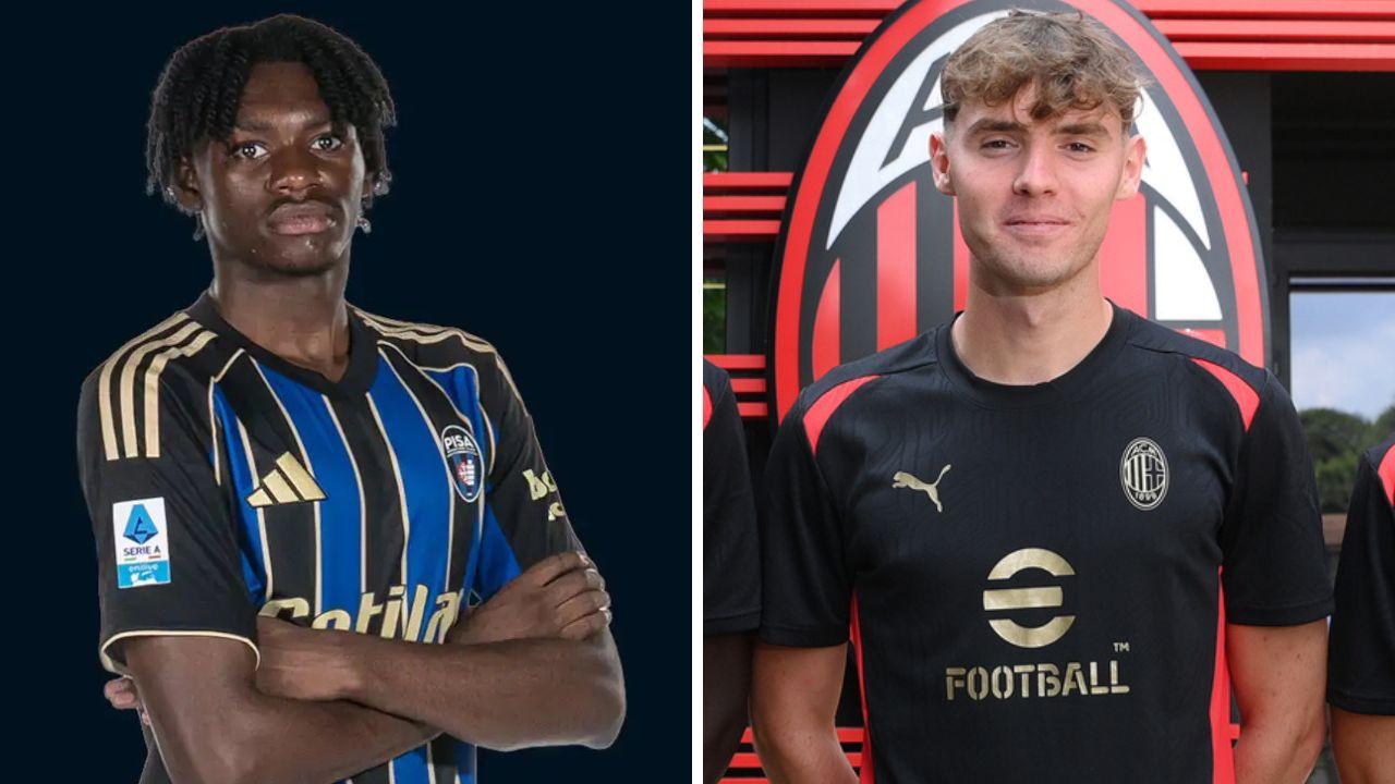 Da sx Mbambi e Minotti (Foto Pisa Sporting Club e Ac Milan)