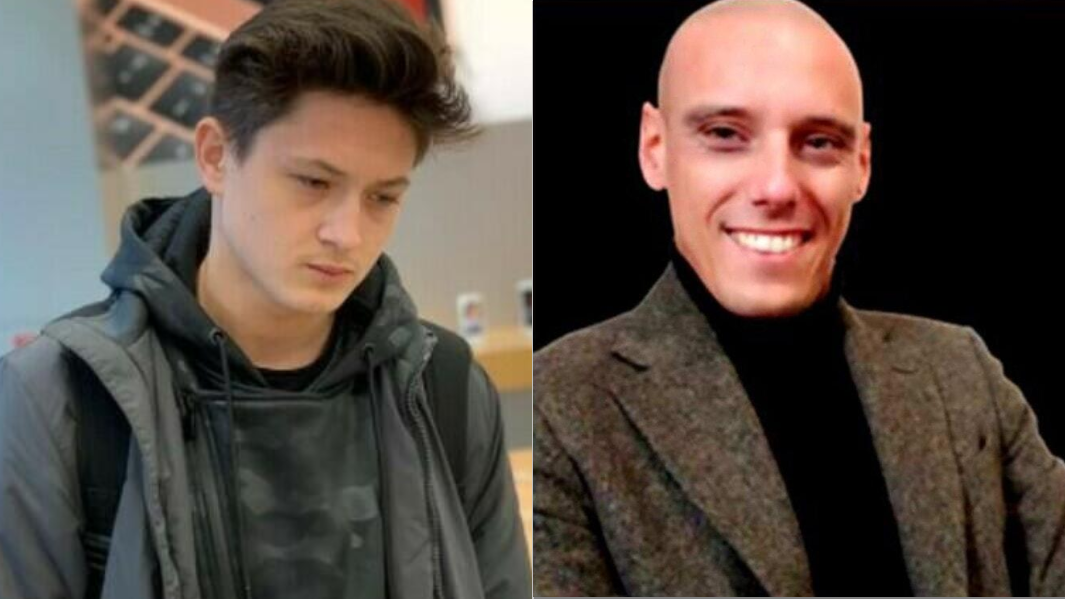 A sinistra il barman ucciso, a destra l'assassino