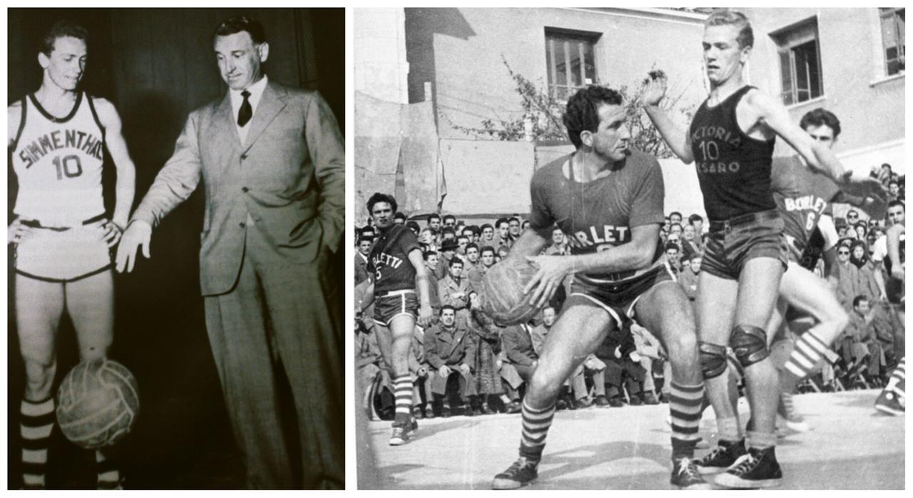 
	Il presidente Adolfo Bogoncelli presidente accanto il &ldquo;pupillo&rdquo; Cesare Rubini

