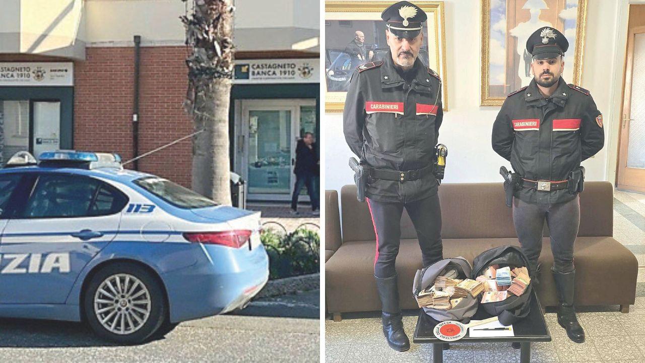 Rapina a San Vincenzo, i soldi trovati in una valigia nella camera di un hotel – Dal blitz in banca alla fuga con 280mila euro nel bagagliaio