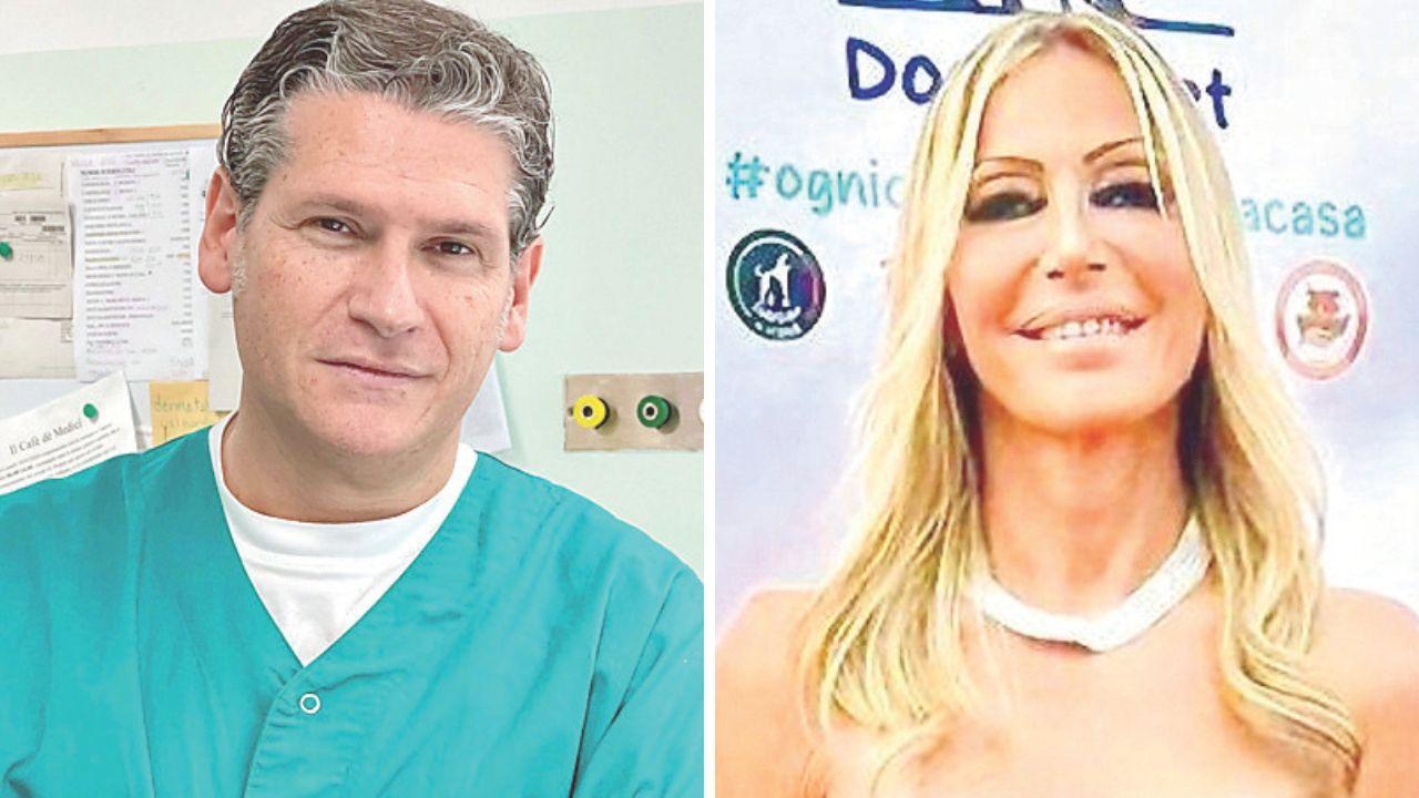 Il primario Giovanni Bagnoni e sotto la compagna Alessandra Benedetta Caffaz, imprenditrice carrarese che aprirà i due centri Luxcare