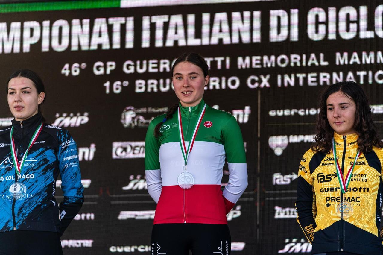 
	Nicole Azzetti (oro) ed Elisa Bianchi (argento) dell'Ale Colnago Team, terza Nicole Righetto

