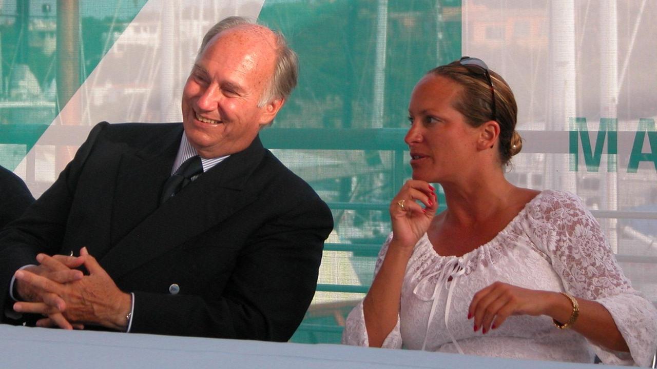 Il principe Aga Khan con la figlia Zahra in una foto del 2008