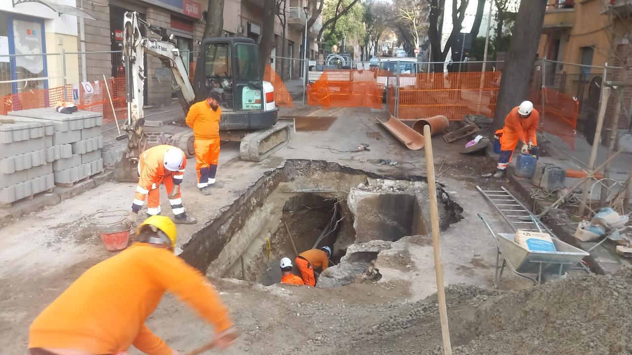 Sassari, viale San Francesco ancora chiusa: ecco quando finiranno i lavori