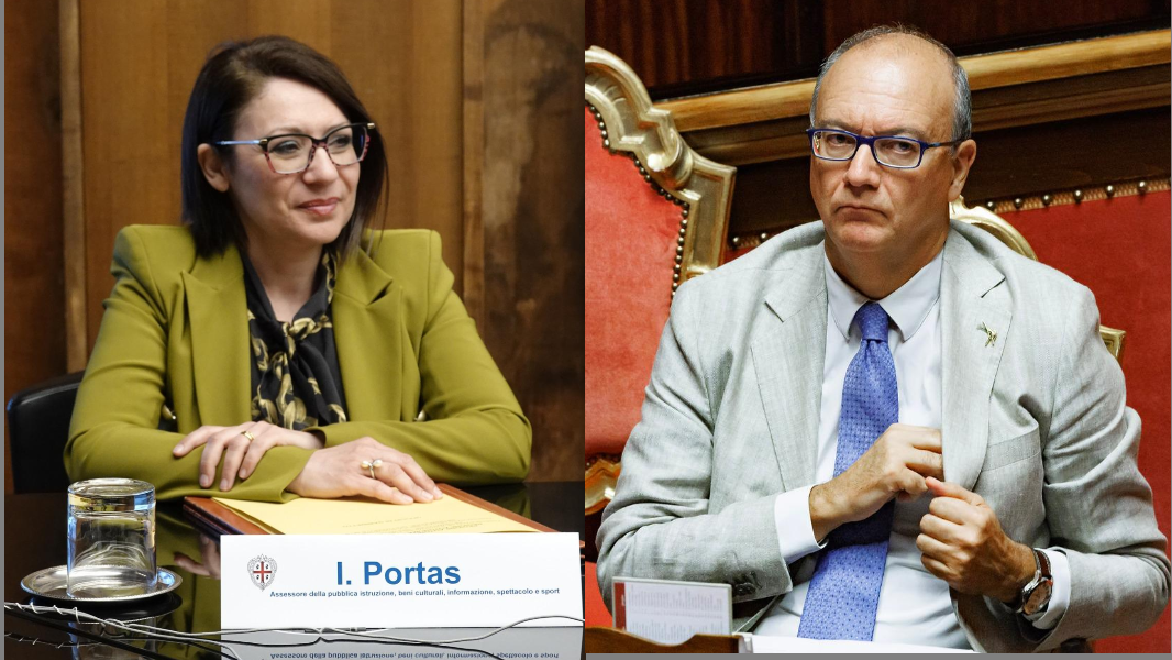 
	L'assessora alla Pubblica istruzione Ilaria Portas e il ministro Giuseppe Valditara

