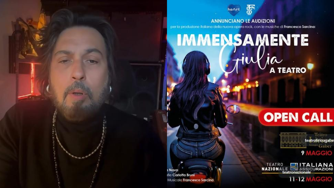 Pochi biglietti venduti, annullato lo spettacolo “Immensamente Giulia”: lo sfogo di Francesco Sarcina su Instagram