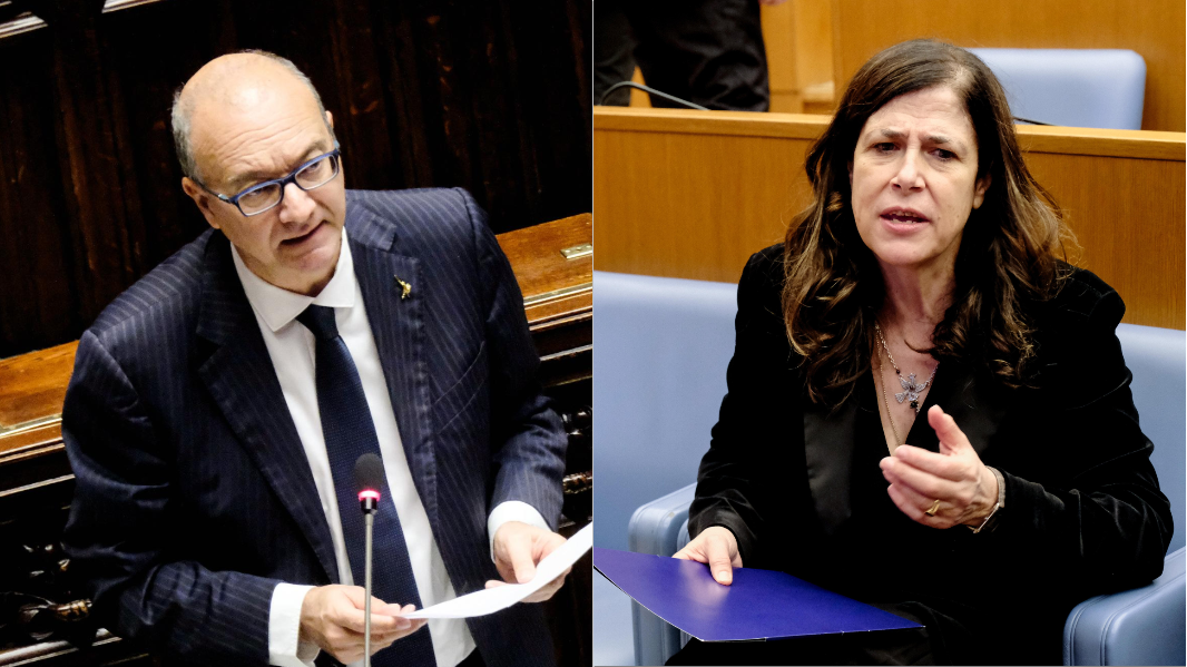 Il ministro Giuseppe Valditra e la presidente Alessandra Todde