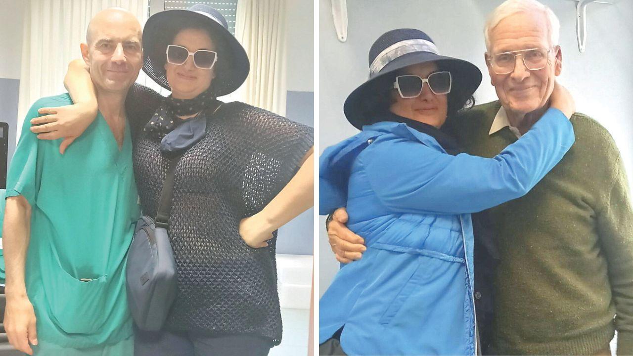 
	Carmen con il prof Perrini e con il dottor Zocchi

