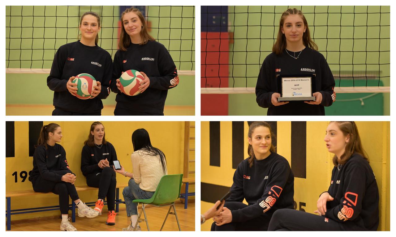 In foto le due atlete azzurre al Pala Anderlini (Foto: Valentina Manto)