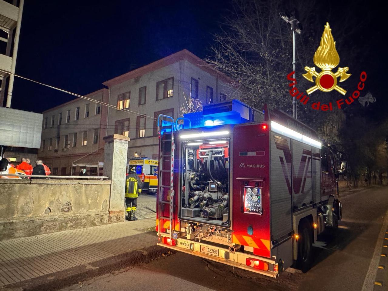 Sassari, a fuoco un condizionatore delle Cliniche di San Pietro: ecco cosa è successo