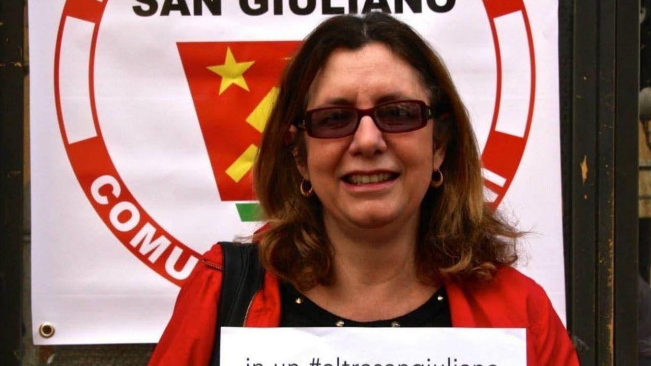 Manuela Bagalà durante una campagna elettorale (foto Rifondazione Comunista)