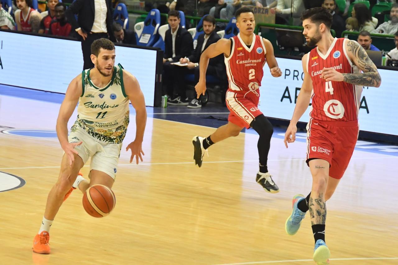 La Dinamo perde 75-94 con il Saragozza di Marco Spissu