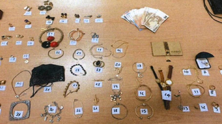 I gioielli sequestrati