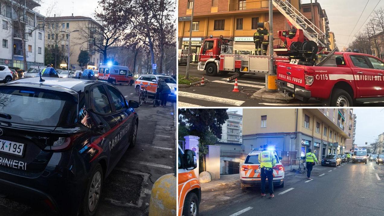 I soccorsi in viale Amendola